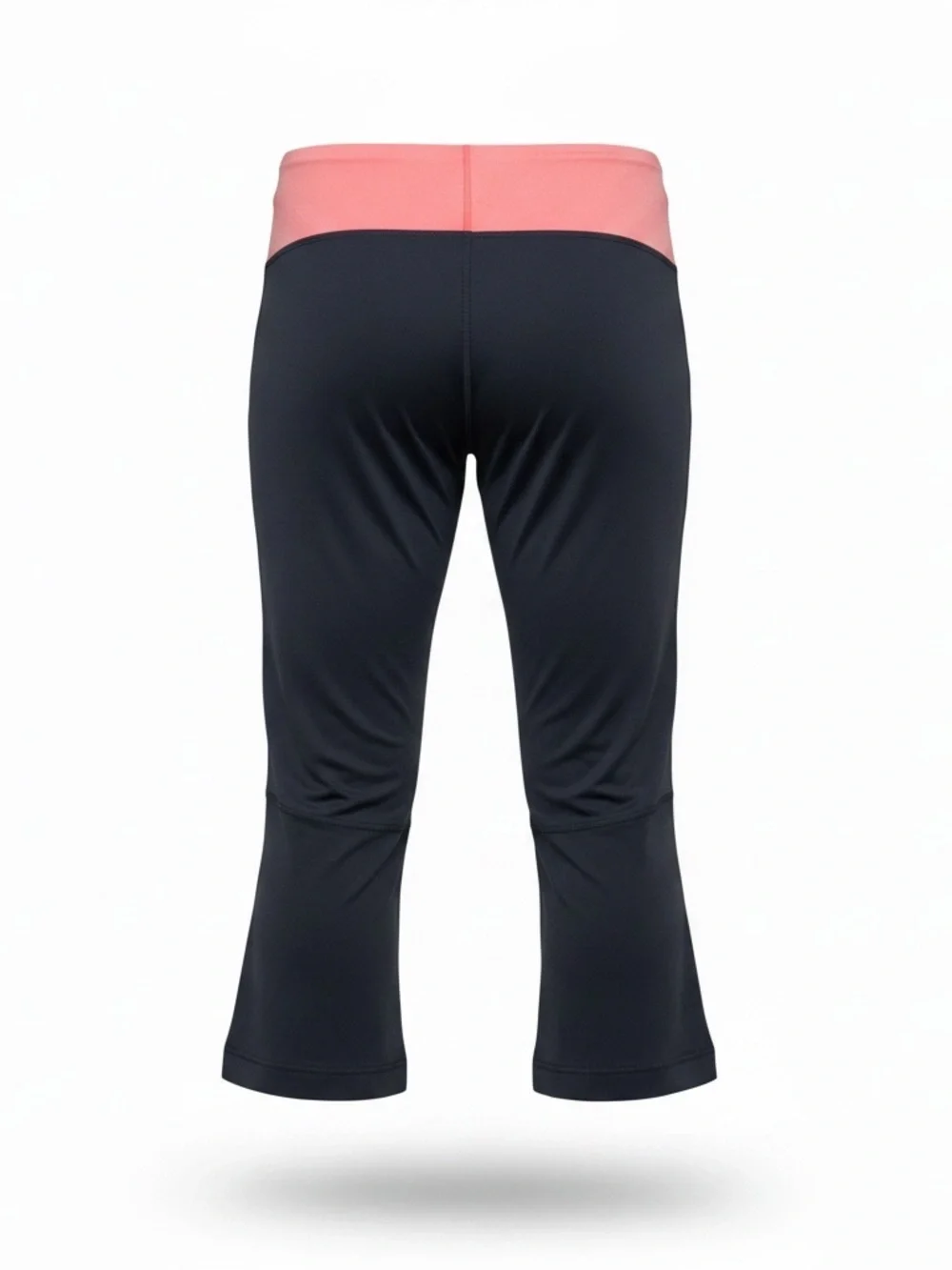 Nike women’s Black Capri Leggings with Coral Waistband